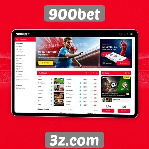 Interface do usuário do site 900bet é intuitiva