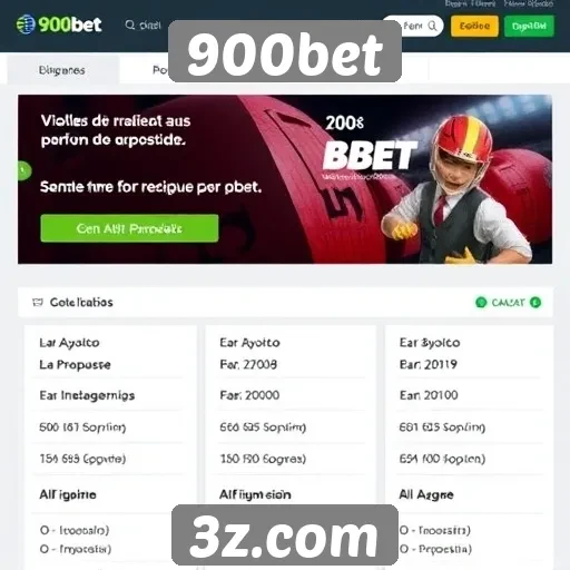 Sistema de bônus e promoções do site 900bet